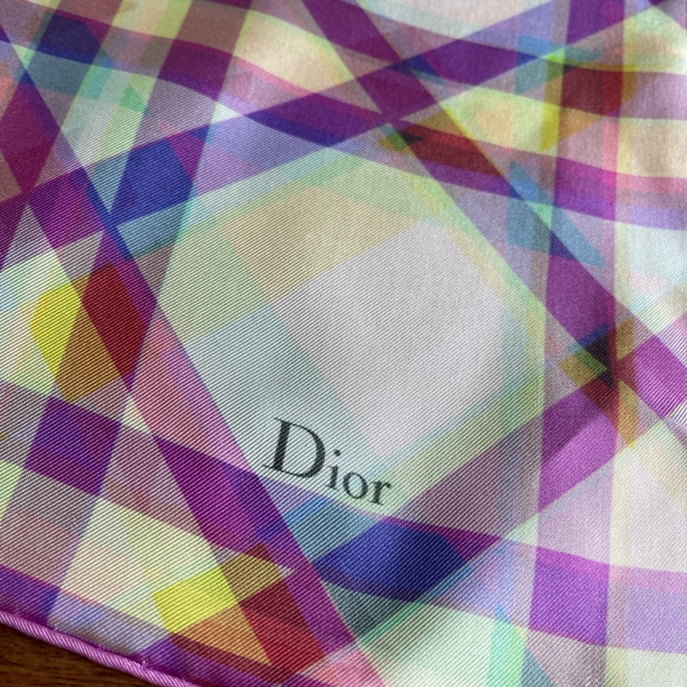 Dior silk scarf